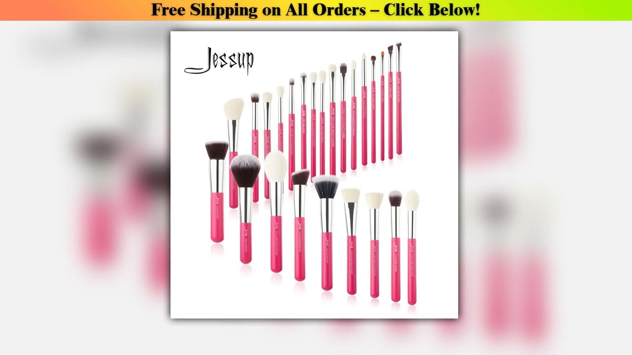 Jessup Makeup brushes set 25pcs Make up Brush Professional NaturalSynthetic Foundation Powder Blend