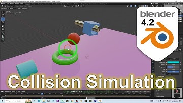 Blender 4.2 How to Make Rigid Collision 3D Animation? #Blender #rigidbody #collision #3danimation