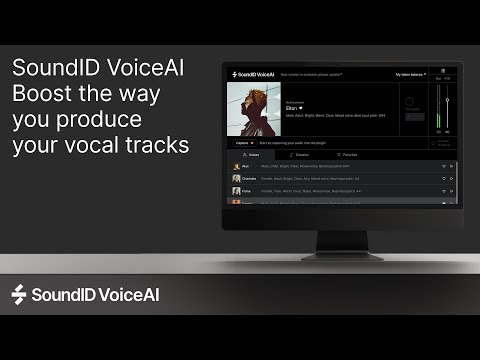 SoundID VoiceAI - The first AI voice changer plugin for your DAW