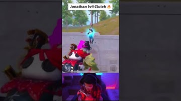 Jonathan 1v4 Clutch🔥 #shorts #shortvideo #jonathan #jonathangaming #godlike #1v4