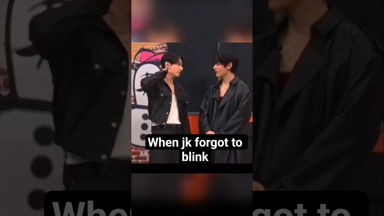 jk forgot to blink for v 🤩#taekook #bts