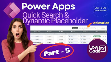 Quick Search + Dynamic Placeholder in Power Apps — Part 5 | Modern UI Tricks!