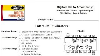 Digital Lab 9 - Multivibrators