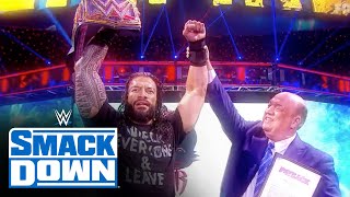 The historic two-year title reign of Roman Reigns - Part 1: SmackDown, Sept. 2, 2022