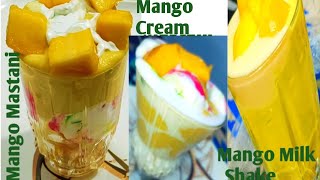 Mango Juice|3Mango Dessert|३झट पट आम की रेसिपी|Apni cooking ideas|
