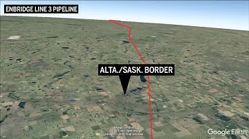 Fly the full length of the Line 3 pipeline route