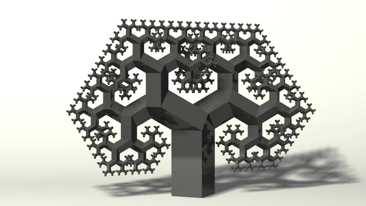 Fractal Tree flat - YouTube