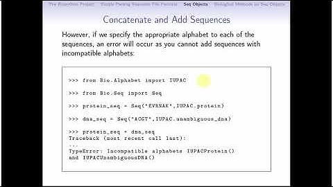 6. Introduction to Biopython