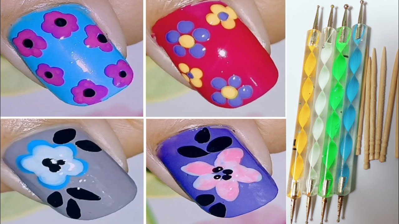 3 easy dotting tool designs, nail art for beginners video over on the  s! 