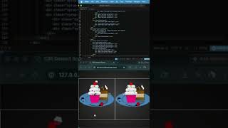 CSS Dessert Scene 🍰 (cake + cupcake + floating animation)