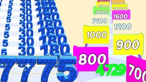 Lets Play Super Satisfying Math Games - Merge Numbers Run Vs Number Rush 2048