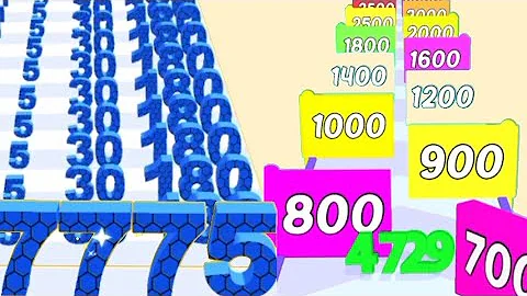 Lets Play Super Satisfying Math Games - Merge Numbers Run Vs Number Rush 2048