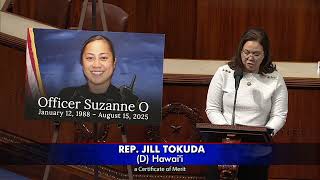 Rep. Jill Tokuda Honors Officer Suzanne O on Peace Officers Memorial Day