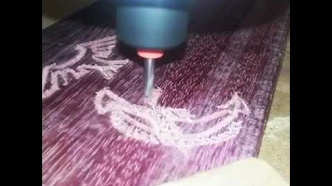 MillRight CNC M3 Engraving Purpleheart