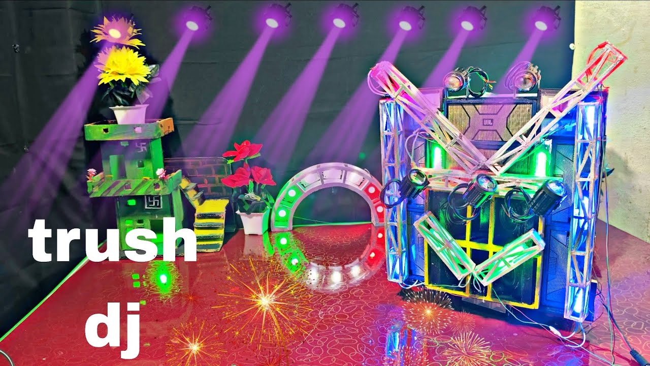 Mini Dj Truck at home How to make small Dj truck || Dj truck loding || mobile Dj || mini dj speakers