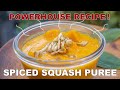 Spiced Squash Purée With Mushrooms