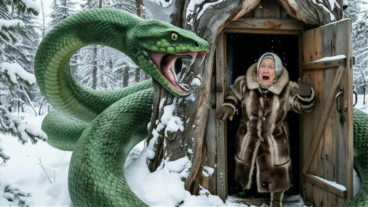 80-Year-Old Widow Living in a Tree Escapes a Giant Snake - Survival Story