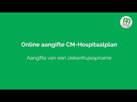 Online aangifte ziekenhuisopname bij CM-verzekeringen