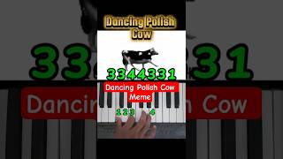 Dancing Polish Cow Meme Easy Piano Tutorial #shorts #pianotutorial #viral Piano Whispers