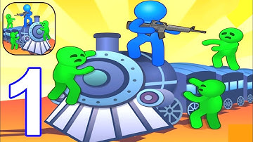 Train Defense: Zombie Survival - Gameplay Walkthrough Part 1 Zombie Train Defense (The Pear Gamers)
