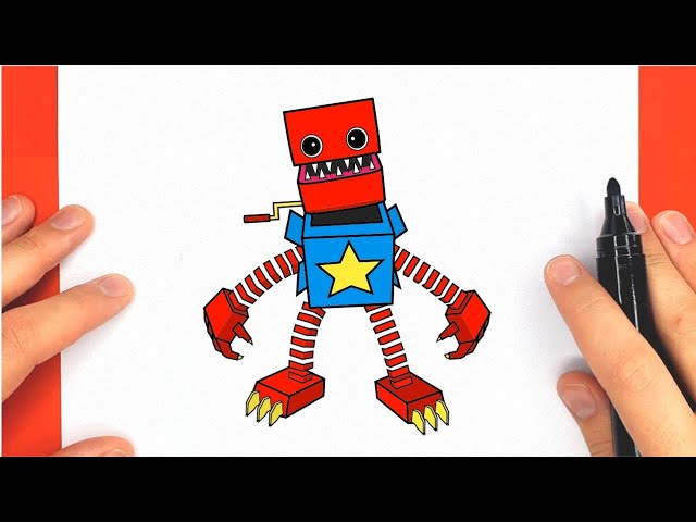 Como DESENHAR o ROBOT BOXY BOO - Como DIBUJAR a ROBOT BOXY BOO