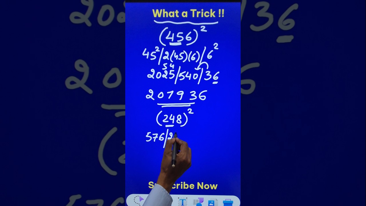 Squaring 3-Digit Numbers Easily II Short Trick for Fast Calculation II Find Squares 