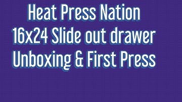 HPN 16x24 slide-out drawer - Unboxing and pressing for the first time