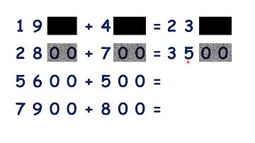 Add or subtract multiples of 100 beyond 1000