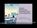 Predicting Student Performance Using Linear Regression
