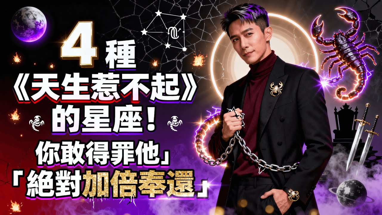 「天蠍用暗箭、獅子公開嗆…」4 大《惹不起星座》「加倍奉還」手法大公開！