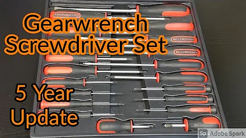 Gearwrench Master Screwdriver Set 5 YEAR Review