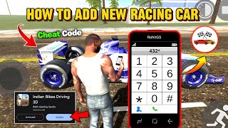 NEW Racing Car 🔥 Cheat Code | INDIAN BIKE DRIVING 3D NEW UPDATE - KXP VINEET YT Wealth