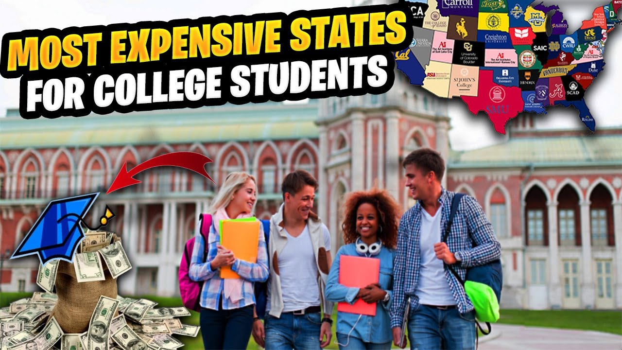 25 Most Expensive States to Study in USA - YouTube