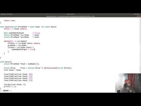 Insert a node in a binary search tree - an iterative implementation ...
