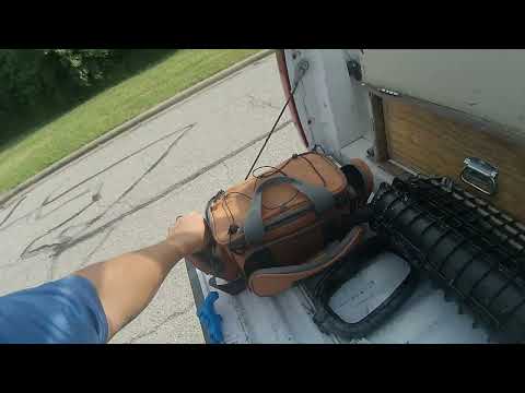 450ft underground fiber drop (DROPPED) during installation