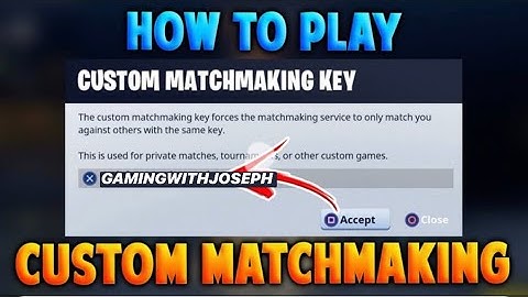 Fortnite How To Join Custom Matchmaking Lobby Servers in 2020 Tutorial Instructions