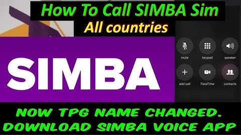 How To Call SIMBA Singapore | How To Call SIMBA Sim Any Other Country | How to call SIMBA