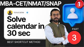 Calendar 3 Logical Reasoning NMAT SNAP MBACET