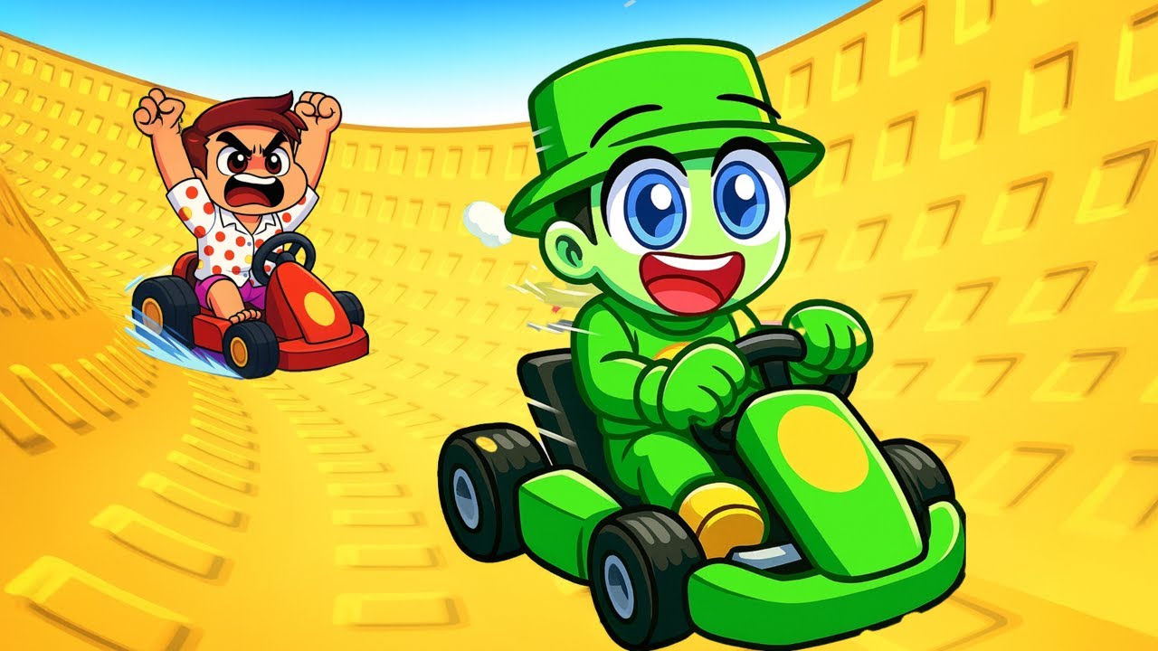 Atteindre la VITESSE MAXIMALE dans Roblox Descends un Toboggan en Kart...