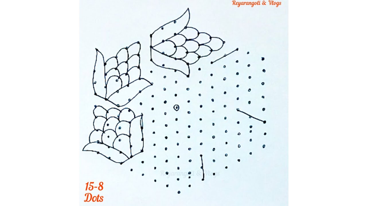 15-8 Dots today's new trending special muggu 🌼 Ugadhi special muggulu 🌼 Easyrangoli @Reyarangoli 