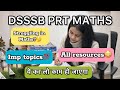 How to score 15-18 marks in MATHS ?? 💯 DSSSB PRT MATHS Full Startegy//📚💪💯#exampreparation #dsssb 