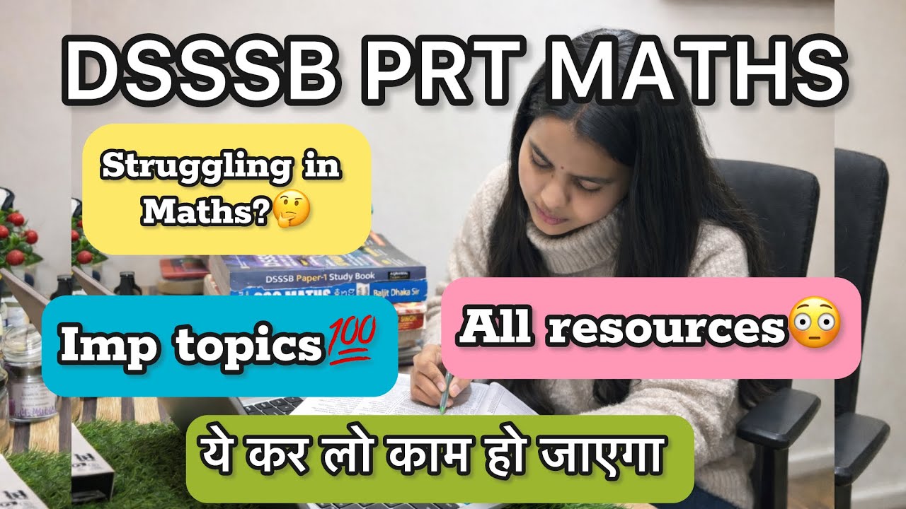 How to score 15-18 marks in MATHS ?? 💯 DSSSB PRT MATHS Full Startegy//📚💪💯#exampreparation #dsssb 