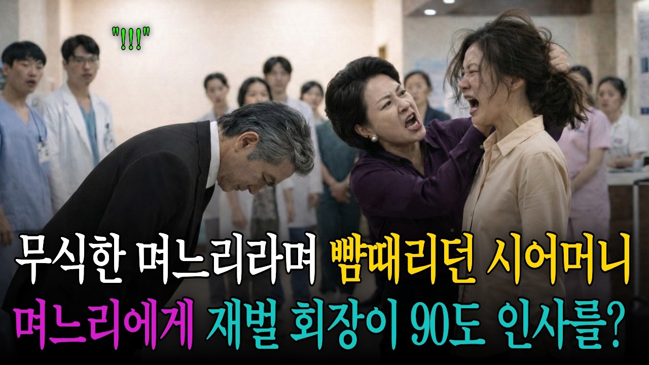 무식한 며느리라며 뺨 때리던 시어머니, 재벌 회장이 90도 인사한 순간 시어머니는 경악하는데