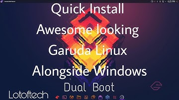 How to Install Garuda Linux Alongside Windows in Dual Boot(MacOS like Linux)