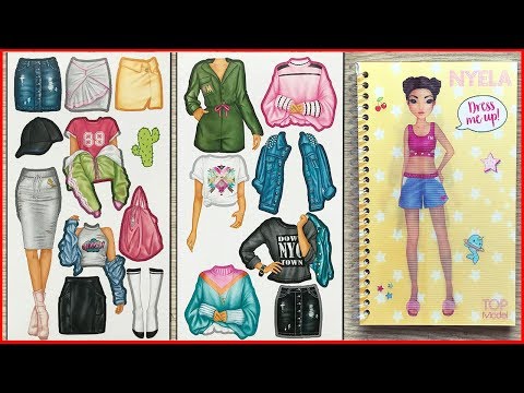Video STICKER DÁN HÌNH THIẾT KẾ VÁY ĐẦM BÚP BÊ NYELA TOP... - youtube