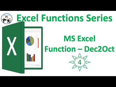 MS Excel Function - DEC2OCT number system || SVM Bench