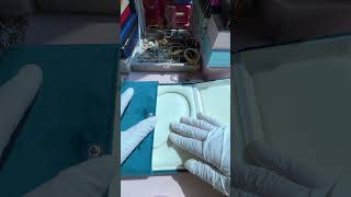 Luxury Teal Velvet Heart Jewelry Box