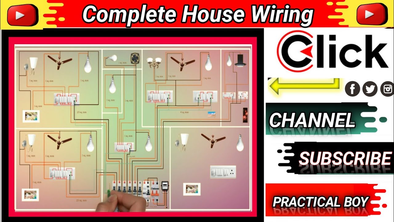 Complete Electrical House Wiring - YouTube