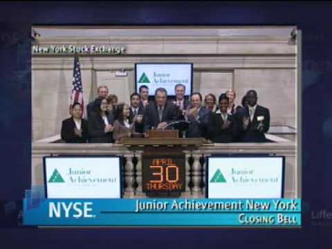 JUNIOR ACHIEVEMENT OF NEW YORK RINGS NYSE BELL