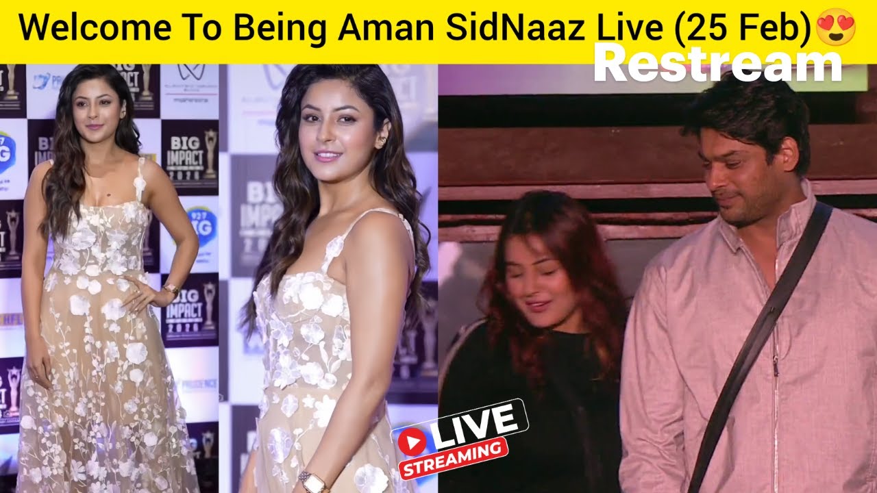 [25 Feb] Shehnaaz Gill The Most Stylish and Outstanding Performer 🔥 Being Aman SidNaaz Fans Live🌈